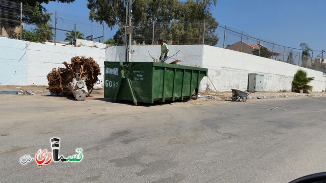 كفر قاسم : توزيع حاويات كبرى في جميع انحاء المدينة لبقايا الاضاحي , نادر ابو عقل :  حافظوا على كفر قاسم نظيفة  